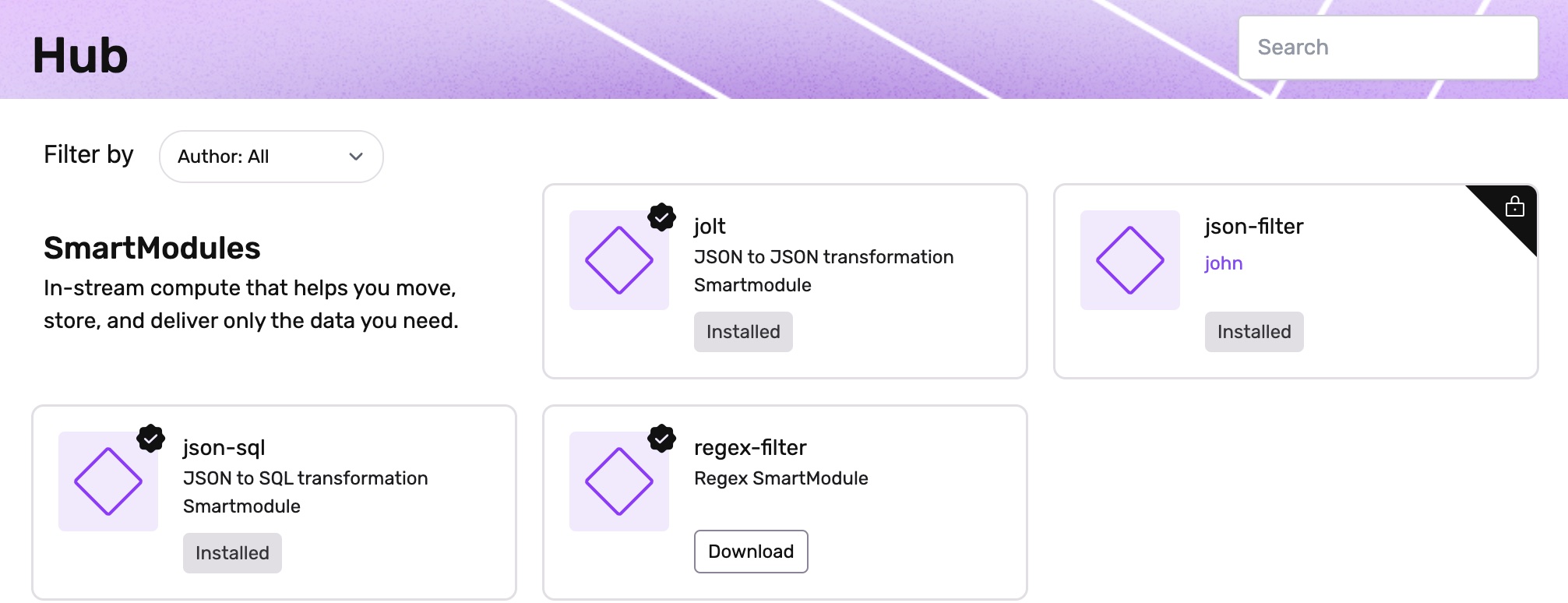 SmartModule Hub